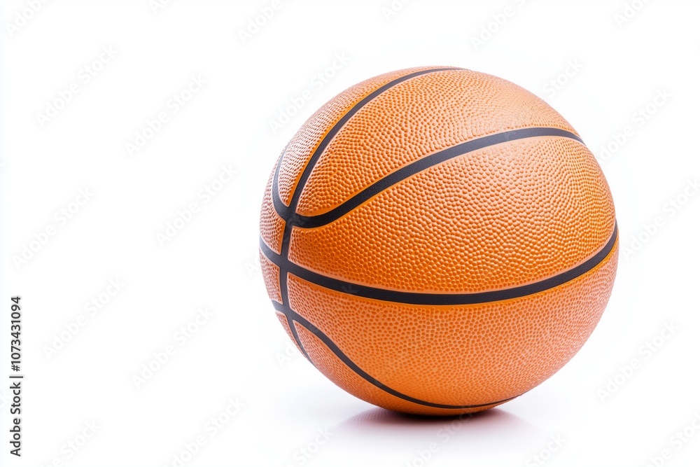 Fototapeta premium Basketball isolated on white background.