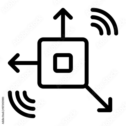 accelerometer line icon