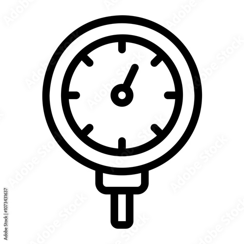 pressure sensor line icon