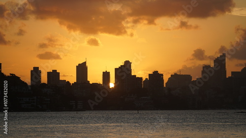 Photography Sydney skyline sunset silhouette