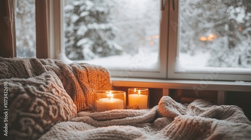 Two Lit Candles on a Fuzzy ...