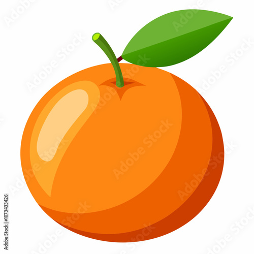 orange fruit isolated on white