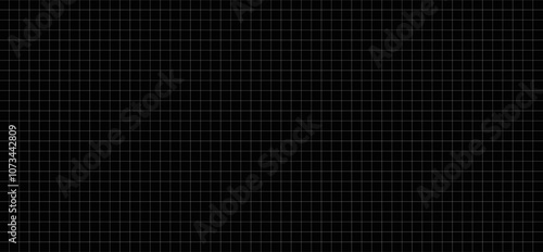 Grid Paper Black Notebook. Background for Collages Design