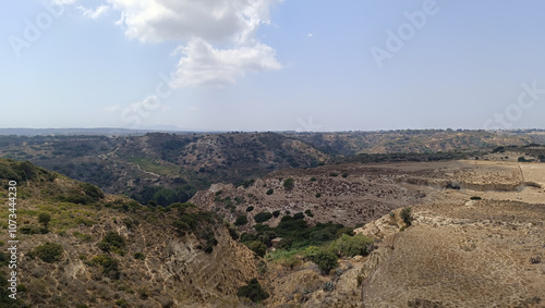 Obraz na płótnie Andimachia veiw Kos island panoramic scenic view w salonie
