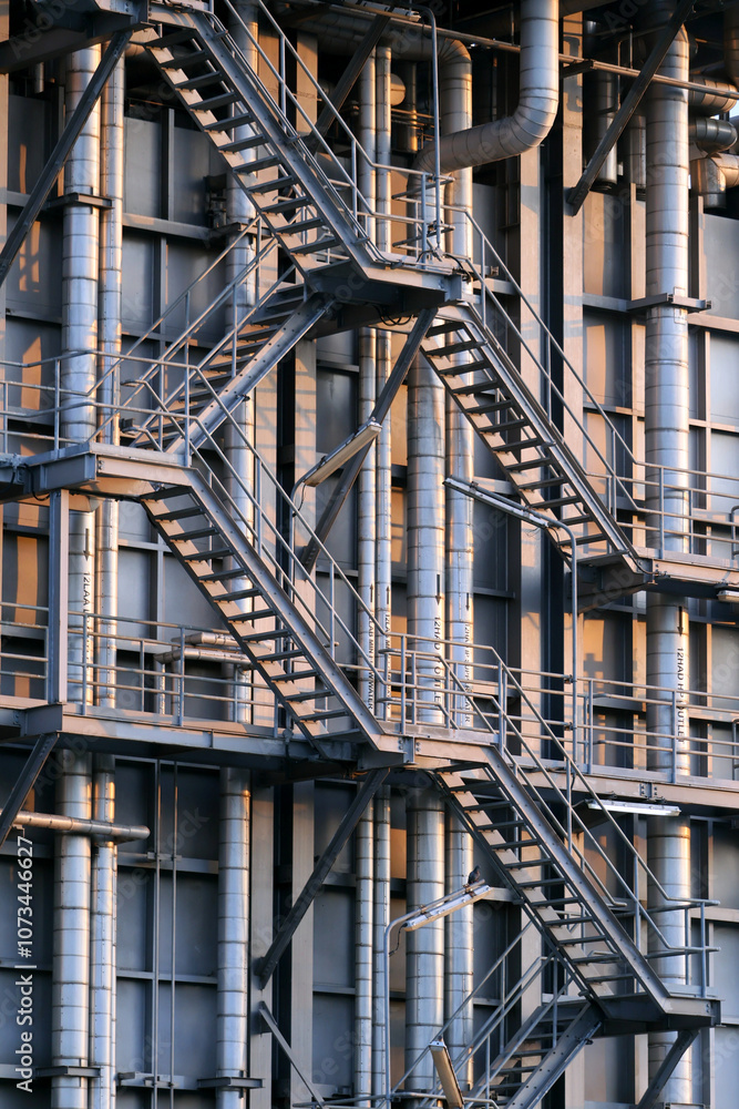 Industrial Staircase and Pipes Industrial Staircase and Pipes