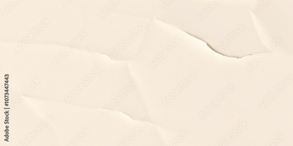 Fototapeta premium Close-up of a vintage paper texture with visible creases and fibers, surface, background, fiber