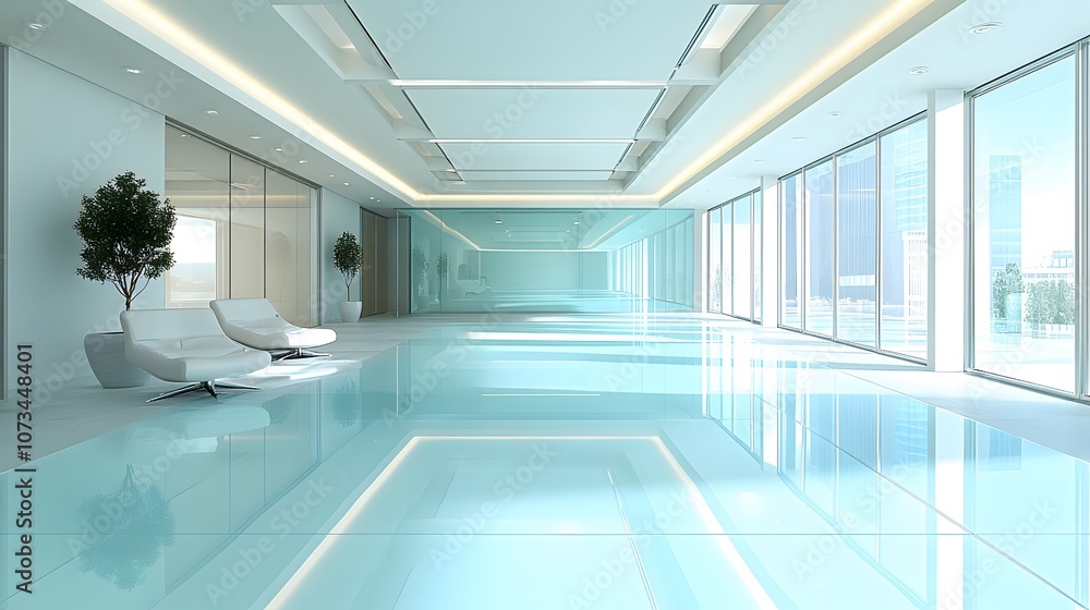 Fototapeta premium Business partners discussing future goals in a bright, professional meeting room