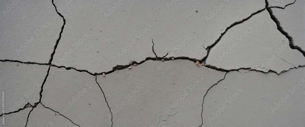 Fototapeta premium Weathered Concrete Fissure Network Texture