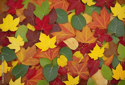 Vibrant Autumn Leaves: A Colorful Display of Fall Foliage