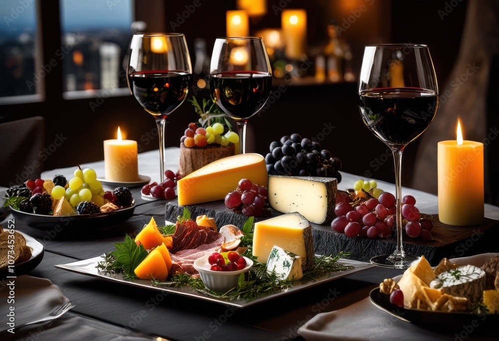 captivating wine glasses displayed elegantly exquisite culinary pairings assorted gourmet platters, food, cheese, seafood, meats, fruits, gourmets, elegance captivating wine glasses displayed elegantly exquisite culinary pairings assorted gourmet platters, food, cheese, seafood, meats, fruits, gourmets, elegance