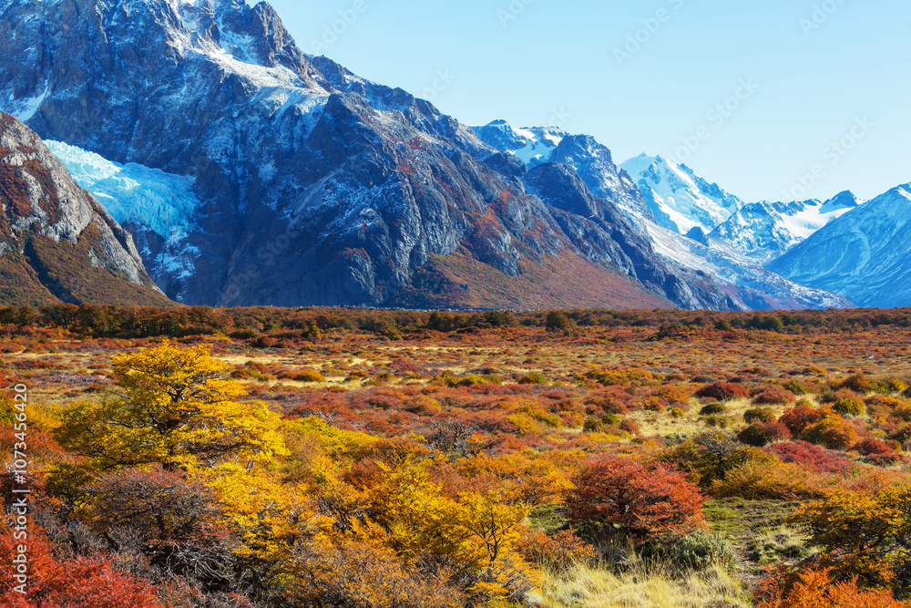 Naklejka premium Autumn in mountains