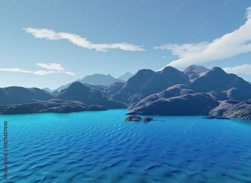 Obraz premium lake in the mountains