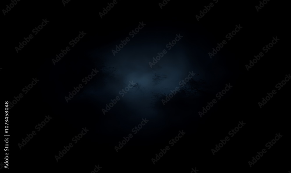 A dark, misty scene with shades of blue and hints of obscured shapes. A dark, misty scene with shades of blue and hints of obscured shapes.