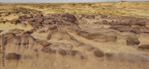 Sammar in Tunisia, Moon Surface Area, Desert Rocks photo