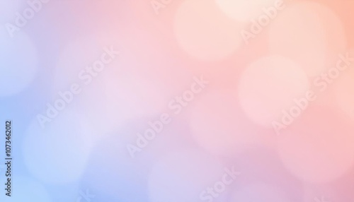 blurred background of a pink and blue sky with a few circles