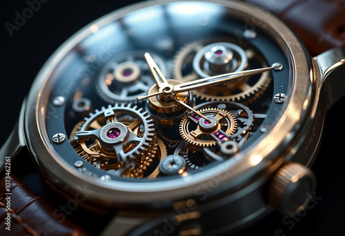 Wallpaper Mural close up old watch mechanism Torontodigital.ca