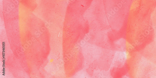 Watercolor background. Abstract pastel colors watercolor background. Light Azalea Pink Rough Abstract background design. Hand painted pink watercolor background with abstract fringe and bleed paint .