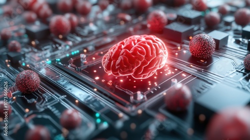 Obraz na płótnie Advanced Medical Diagnostics with Layered Holographic Human Organ Visualization, Revolutionizing Healthcare Science w salonie