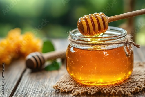 Obraz na płótnie Beekeeper Harvesting Fresh Honey in Wild Field, Rustic Texture, Pure Honey Harvest, Golden Nectar, Beekeeping Tradition, Honeycomb, Bee Hive, Honeycomb Texture, Honeybee, Organic Honey, Raw Honey w salonie