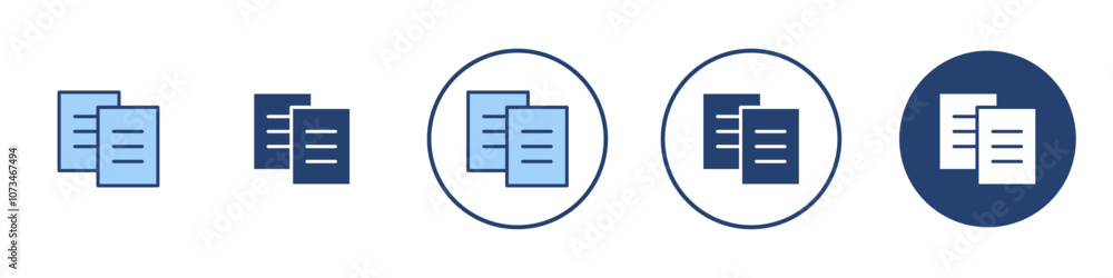 Duplicate icon Thin line art isolated Duplicate icon Thin line art isolated