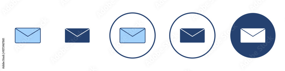 Envelope icon Thin line art isolated Envelope icon Thin line art isolated