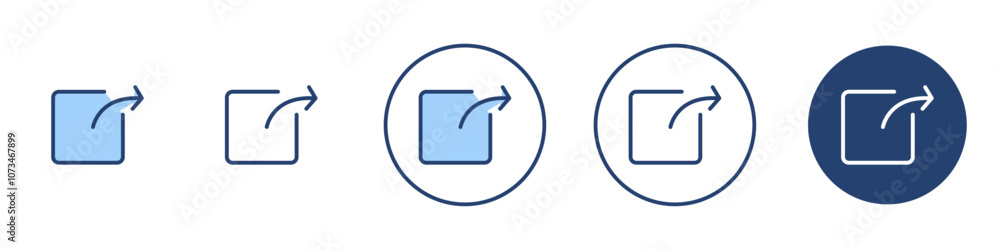 External link icon Thin line art isolated External link icon Thin line art isolated
