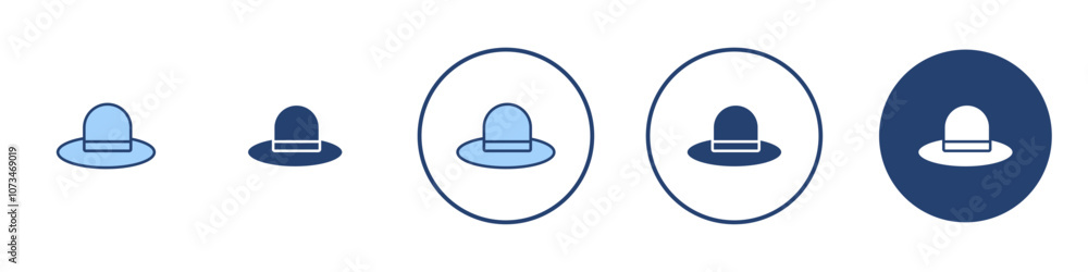 Hat Icon Thin line art isolated Hat Icon Thin line art isolated
