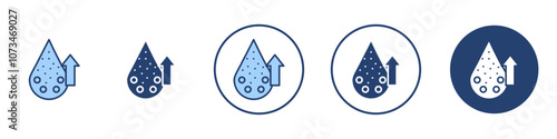 High cholesterol icon Thin line art isolated
