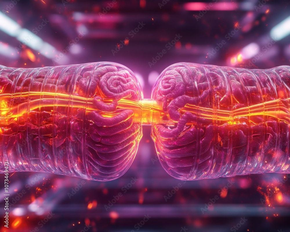Futuristic Medical Hologram Visualization of Internal Organs Advanced 3D Model of Human Anatomy with Glowing Details for Diagnostics and Healthcare