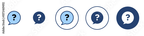 Interrogation icon Thin line art isolated