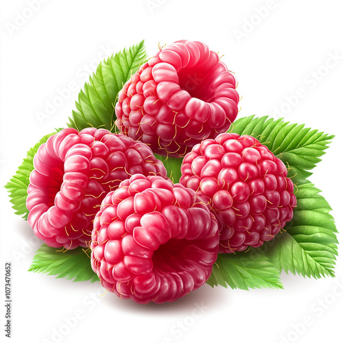 raspberry isolated on white