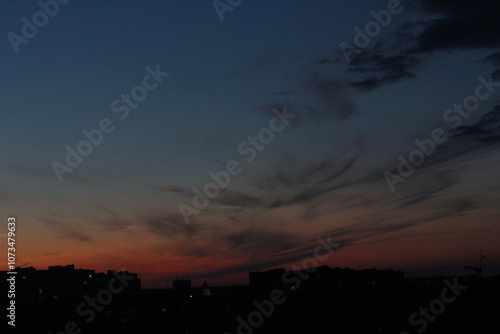 evening clouds in the sky