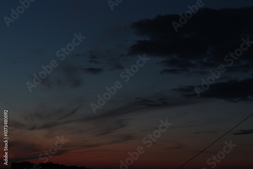 evening clouds in the sky