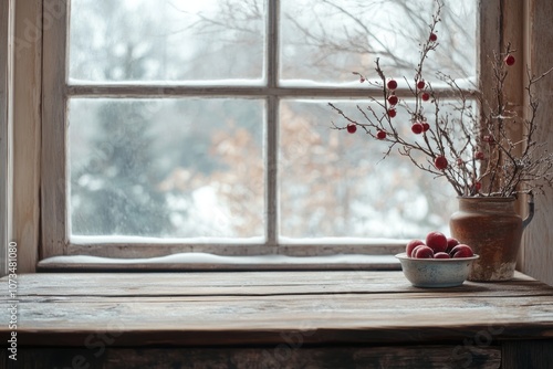 A Bowl of Red Berries on a ...