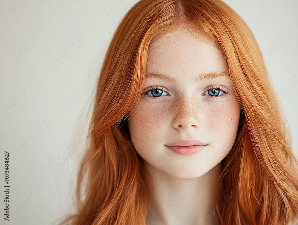 a premium hair dye packaging image featuring a 14-year-old older girl with straight, well-groomed rose gold hai a premium hair dye packaging image featuring a 14-year-old older girl with straight, well-groomed rose gold hai