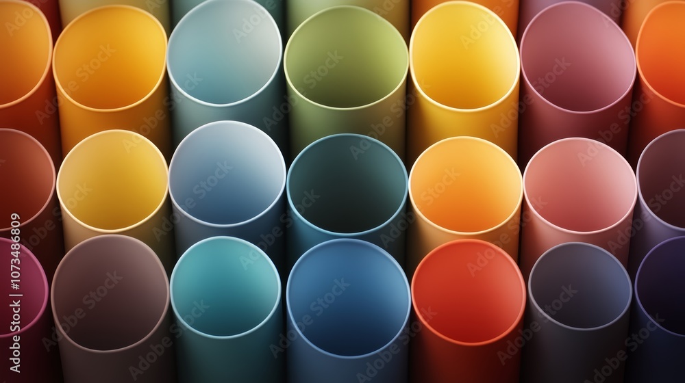 A symphony of colors, an array of vibrant colored pencils poised for artistic expression and creative exploration. A symphony of colors, an array of vibrant colored pencils poised for artistic expression and creative exploration.