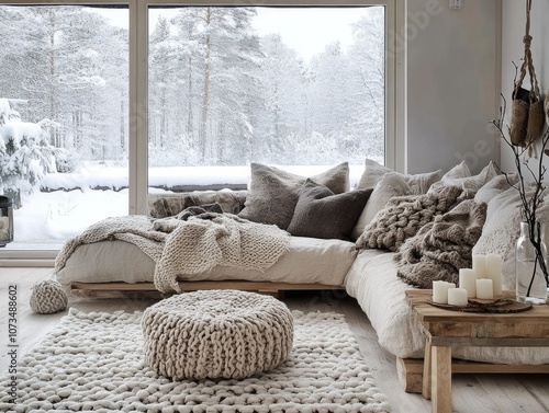 Cozy Living Room with a Sno...