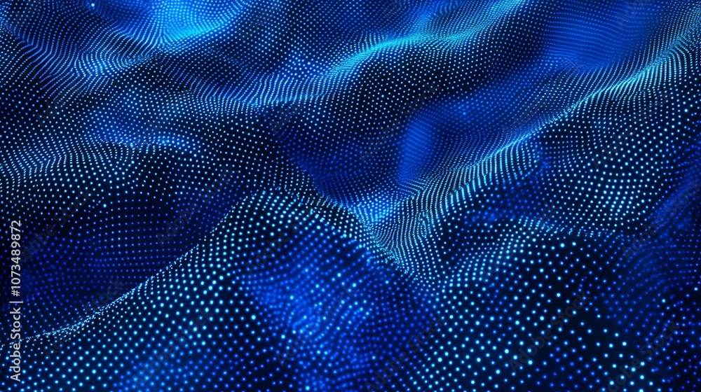 Abstract Blue Dotted Pattern with Wavy Texture Abstract Blue Dotted Pattern with Wavy Texture