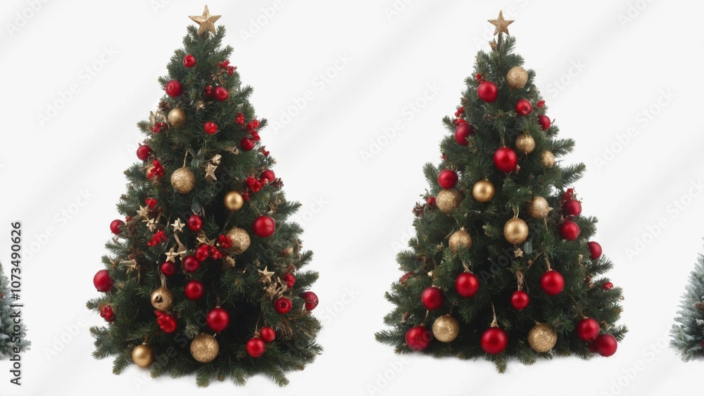 Decorative Christbaum with red berries, arrows, and stars
Decorative Christbaum with red berries, arrows, and stars