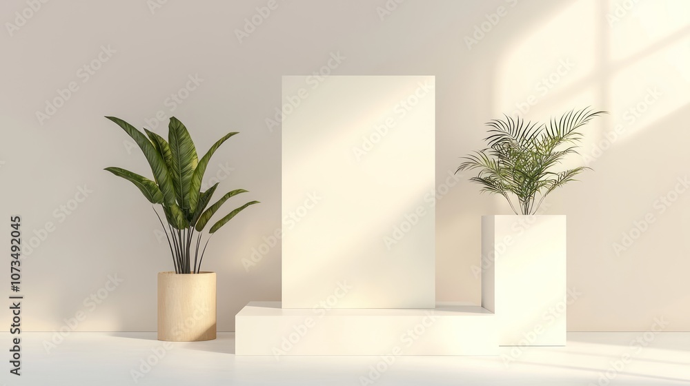 Showcase of Empty Standee Mockup in Trendy Pet Boutique for Promoting Pet Products and Offers | Ultra-Detailed Display Showcase of Empty Standee Mockup in Trendy Pet Boutique for Promoting Pet Products and Offers | Ultra-Detailed Display