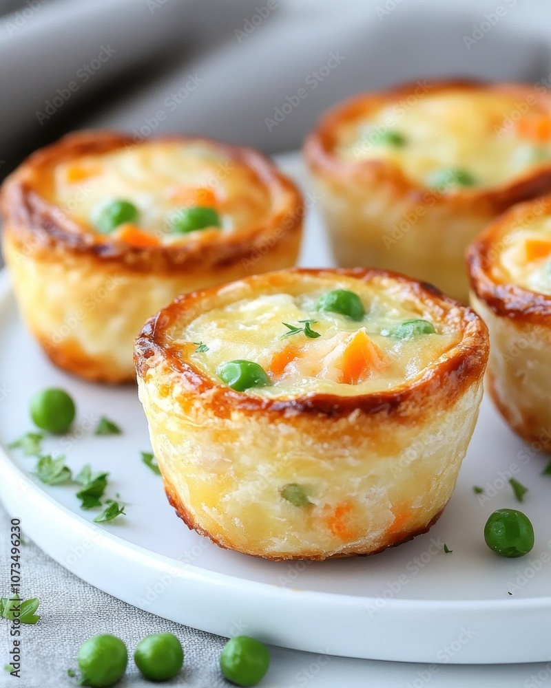 Delightful Golden Mini Chicken Pot Pie Muffins Perfect for Cozy Gatherings or Family Dinners Delightful Golden Mini Chicken Pot Pie Muffins Perfect for Cozy Gatherings or Family Dinners