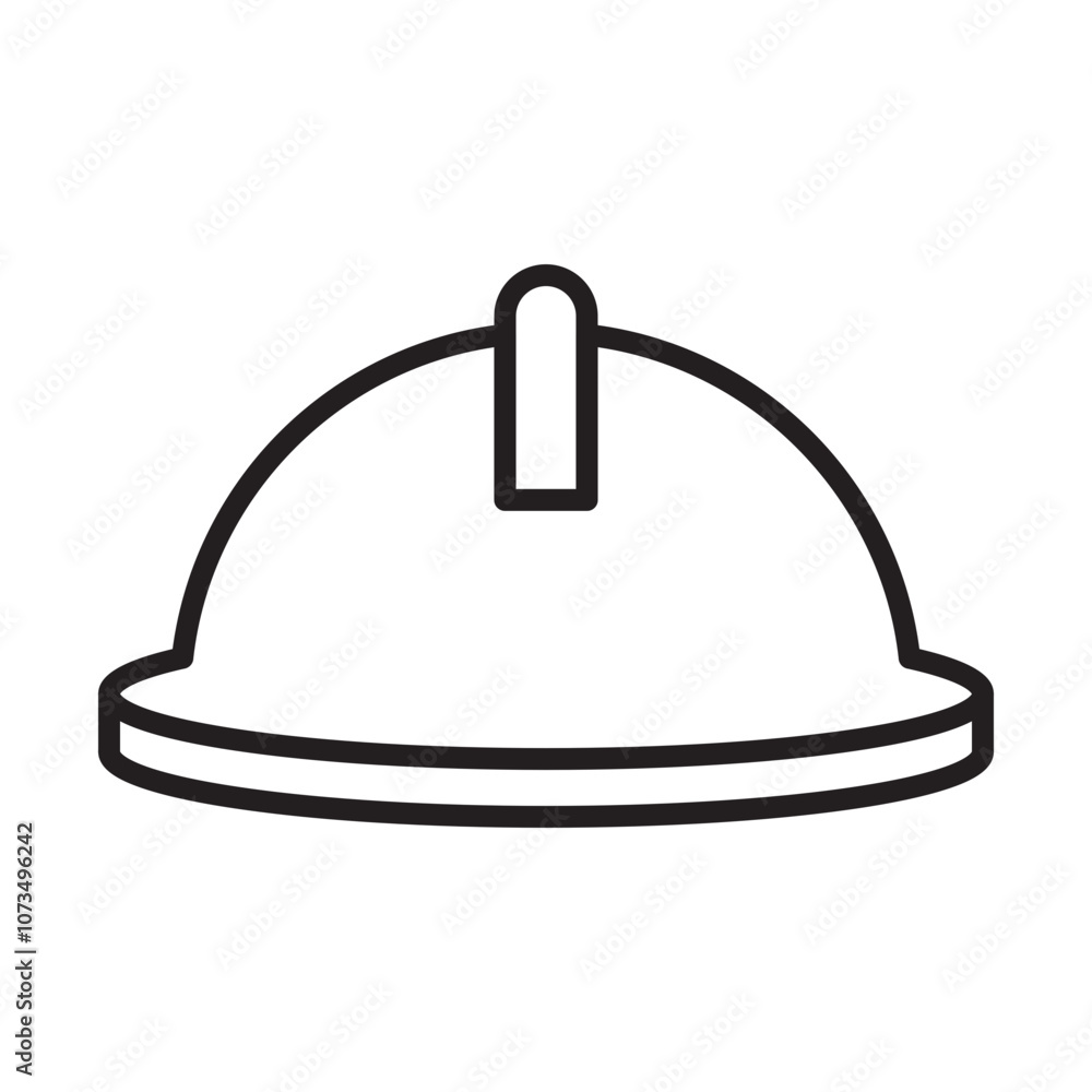 Fototapeta premium Construction Helmet Icon Design