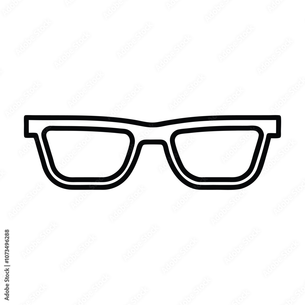 Fototapeta premium Sunglass Outline ClipArt Design - Glasses Vector illustration