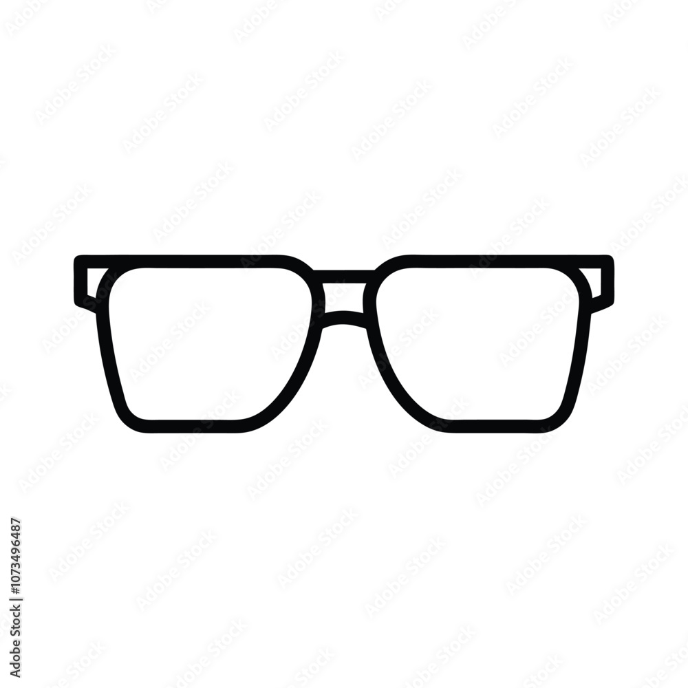 Fototapeta premium Sunglass Outline ClipArt Design - Glasses Vector illustration