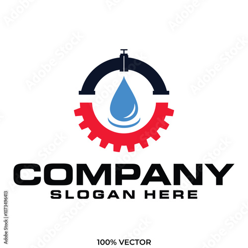 septic tank clean service logo design vector Illustration