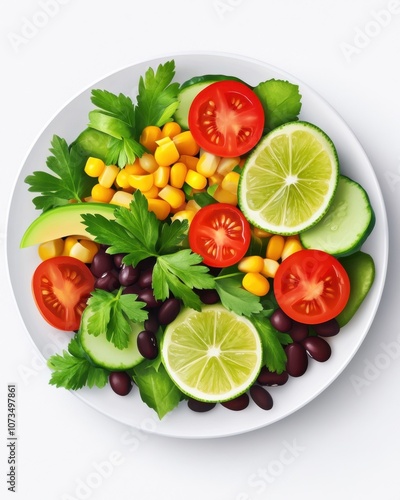 Delicious Quinoa Salad With Fresh Black Beans, Vibrant Corn, and Zesty Lime Dressing