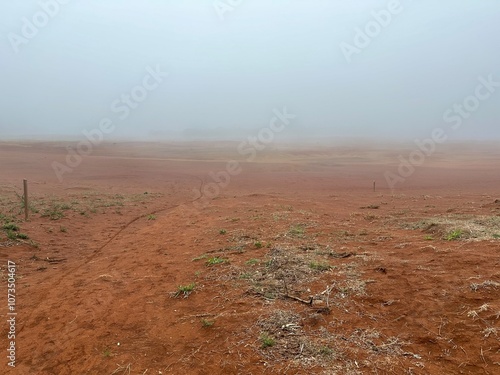 red sand landscape, santa maria photo