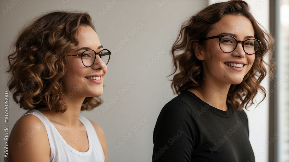 © Oldboy - Young Womans in Tortoiseshell Glasses with a Soft Smile