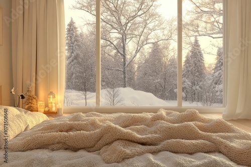 Cozy Bedroom with a View of...