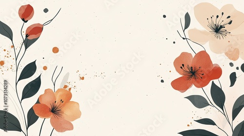 Elegant Floral Design with Soft Pastel Colors